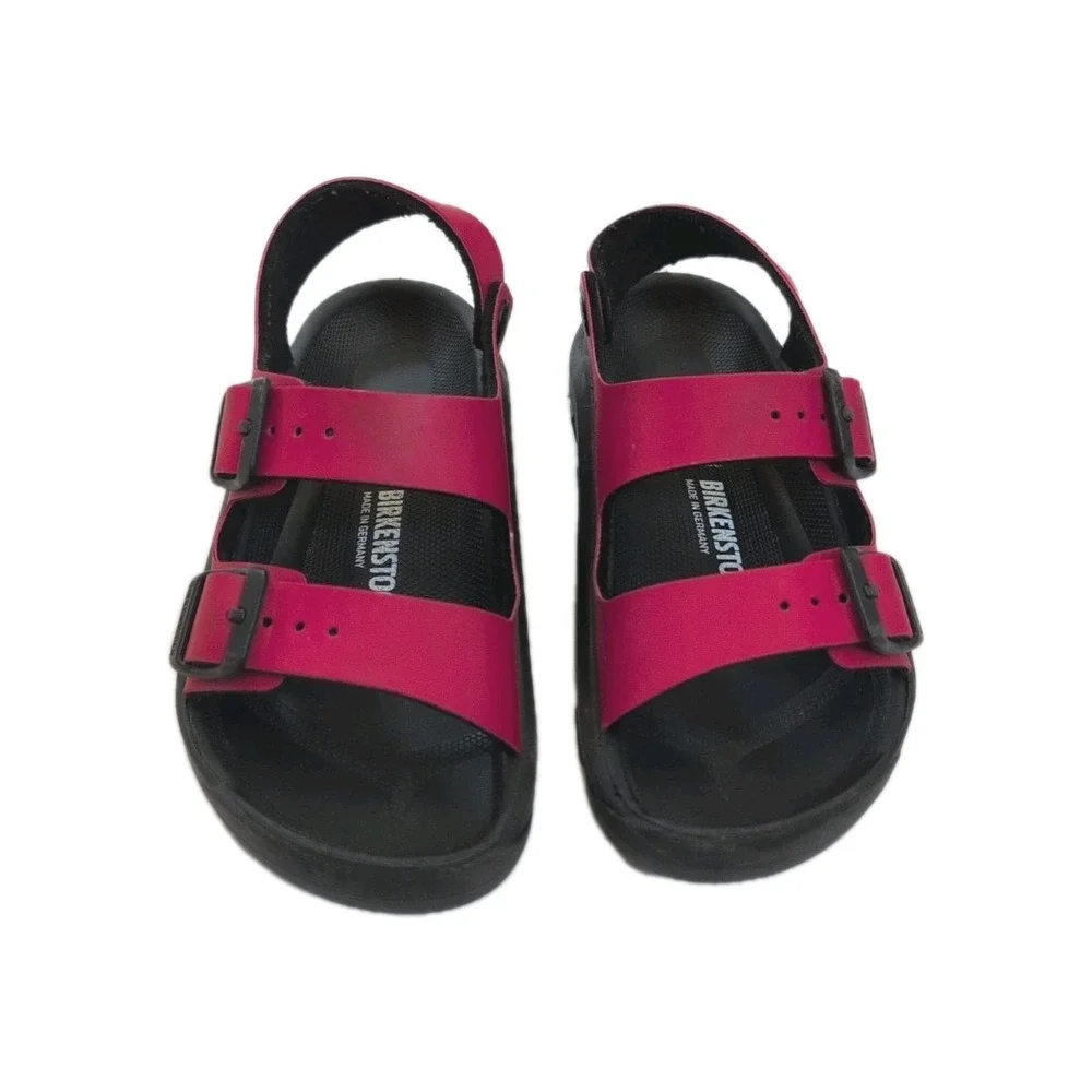 Birkenstock Kids Mogami Sandals Active Red Birko Flor Sandals Size 31 US 13-13.5
